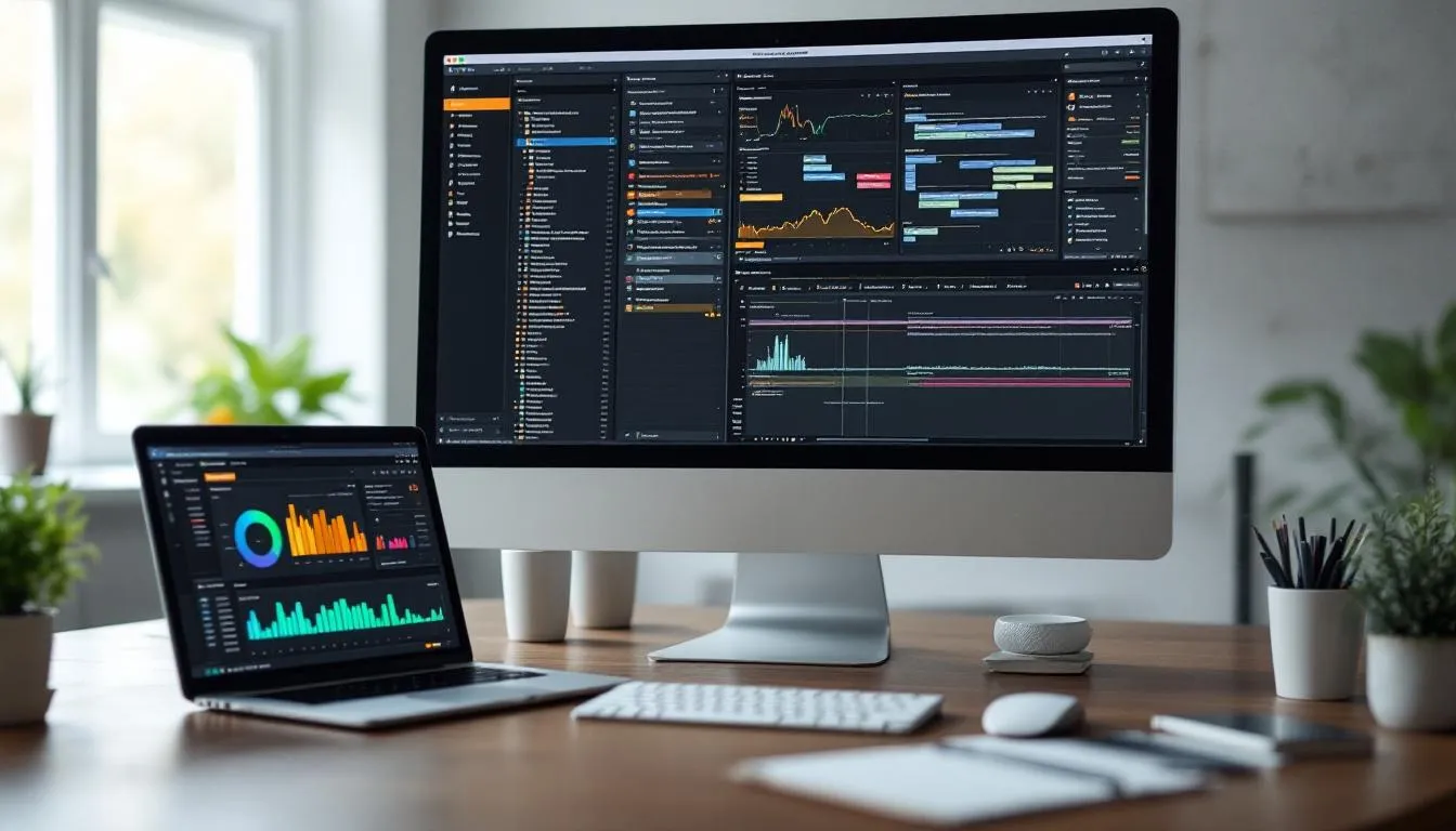 Editorial photograph representing the concept of app development? the complete guide to building software people actually use