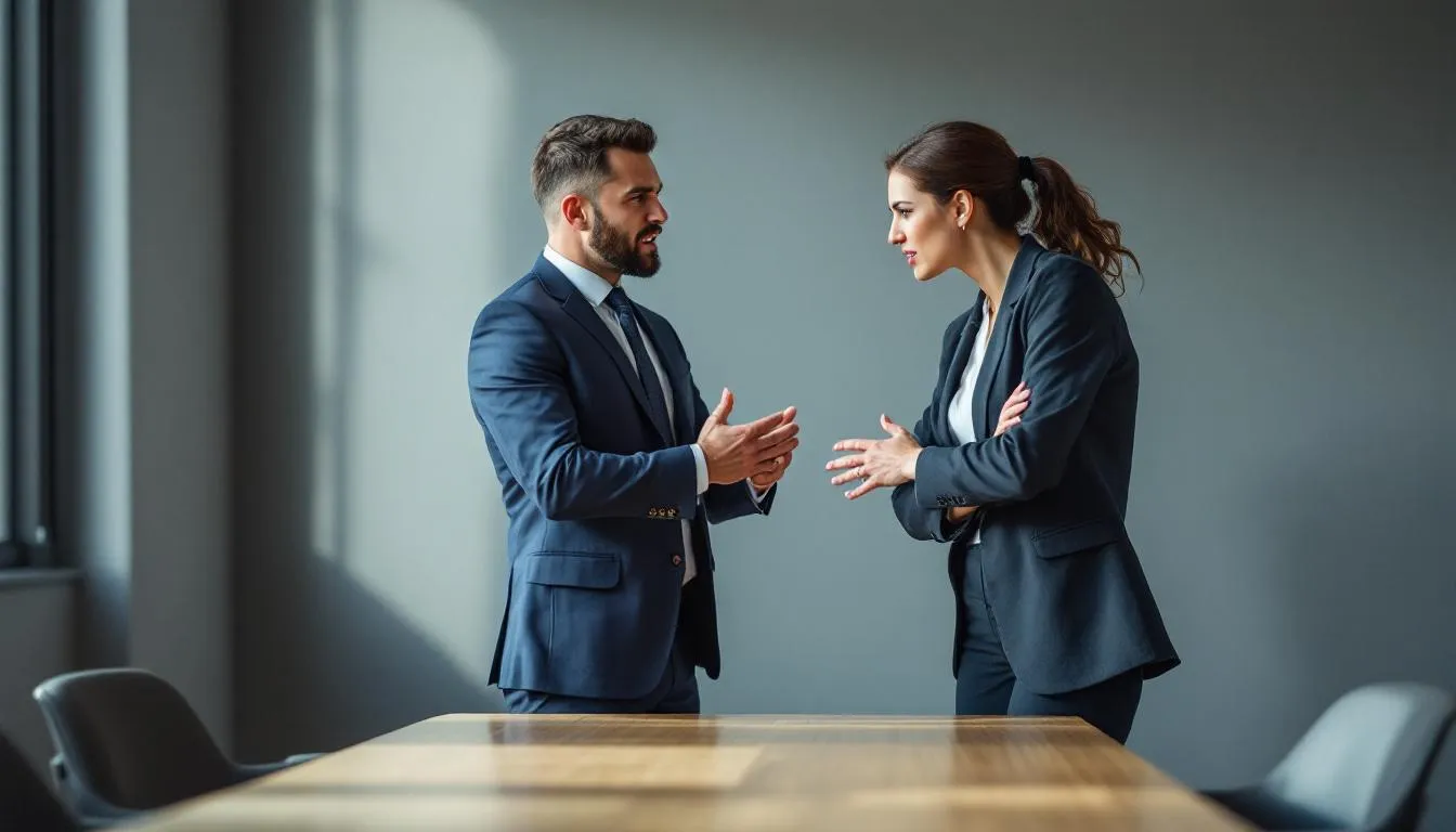 Editorial photograph representing the concept of argumentation