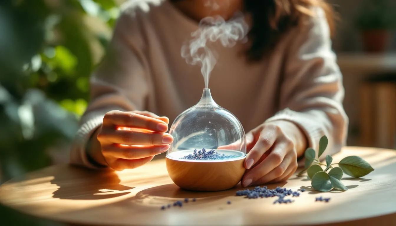 Editorial photograph representing the concept of aromatherapy