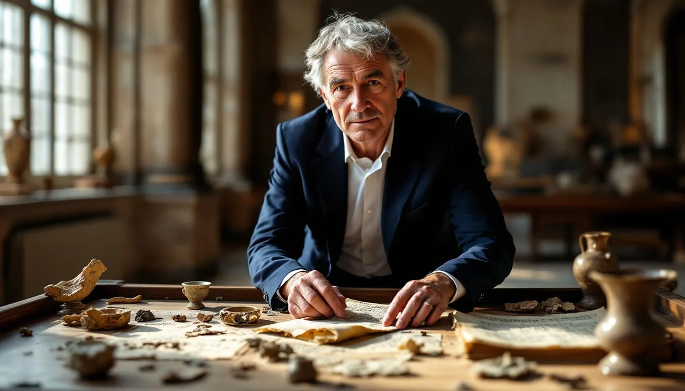 Editorial photograph representing the concept of art history