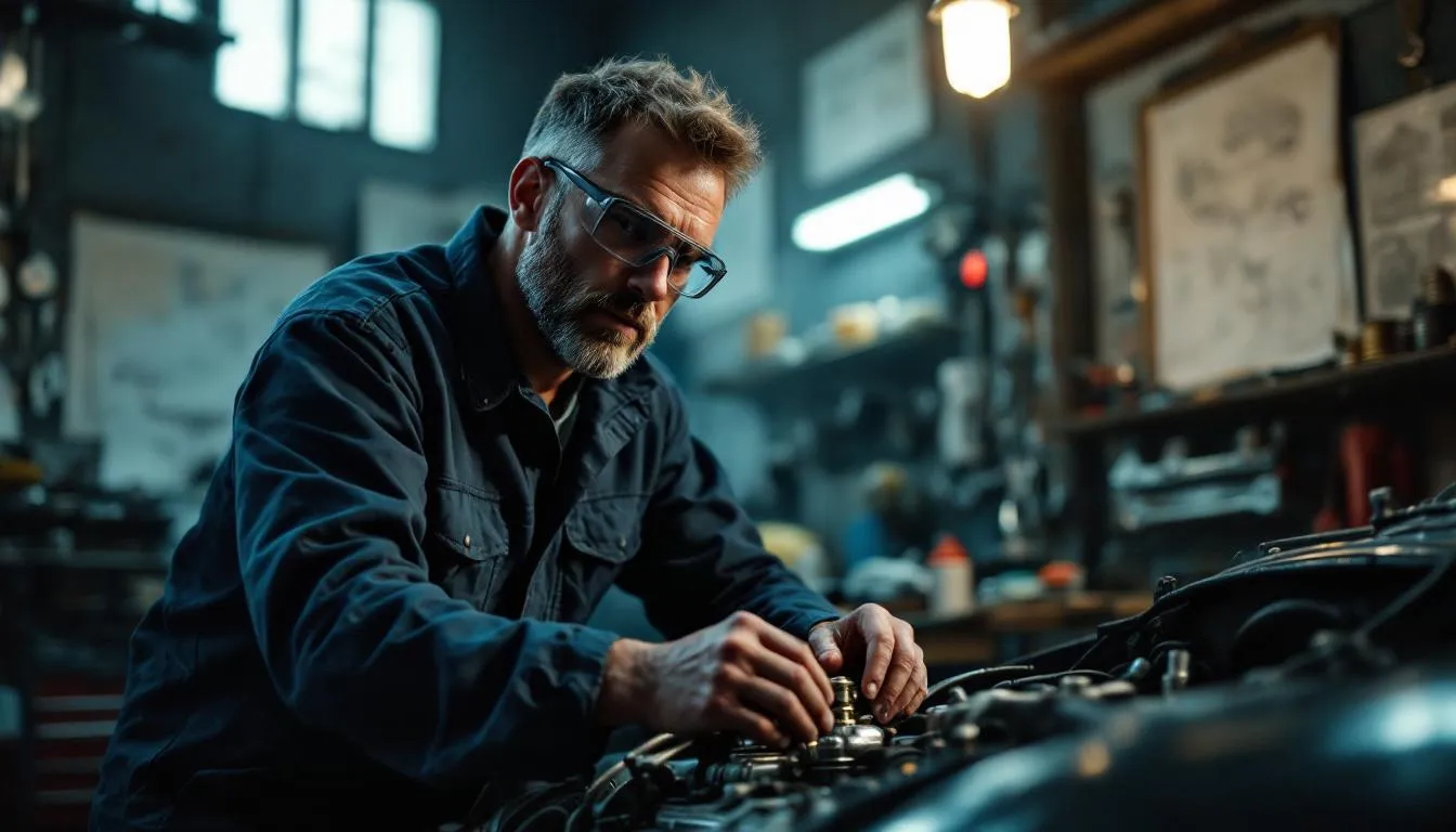 Editorial photograph representing the concept of automotive engineering