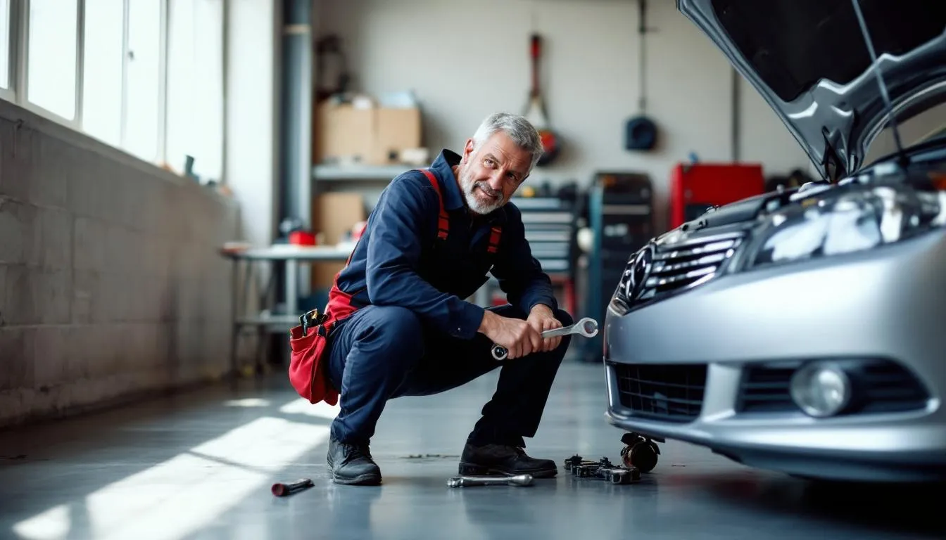 Editorial photograph representing the concept of automotive repair