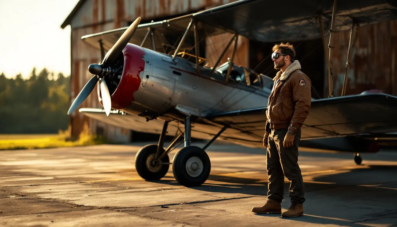 Editorial photograph representing the concept of aviation history