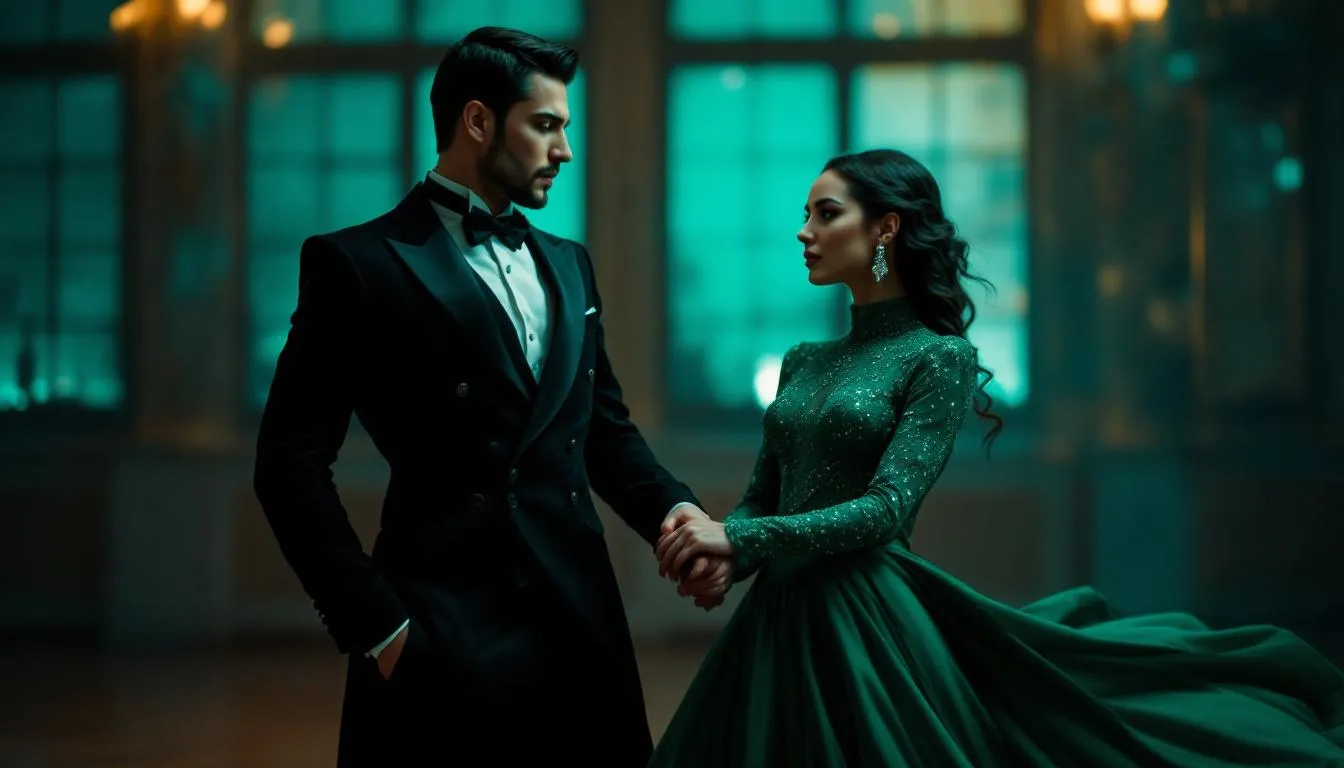 Editorial photograph representing the concept of ballroom dancing