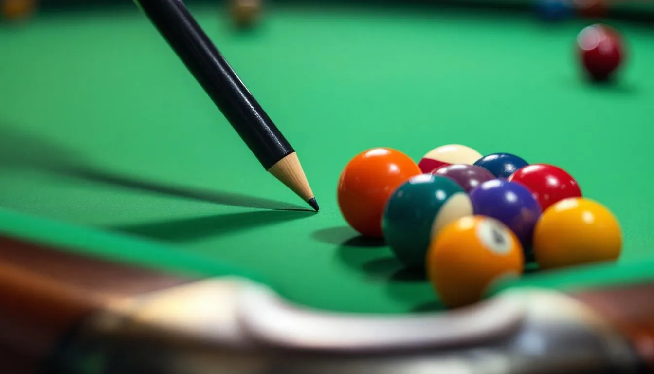 Editorial photograph representing the concept of billiards