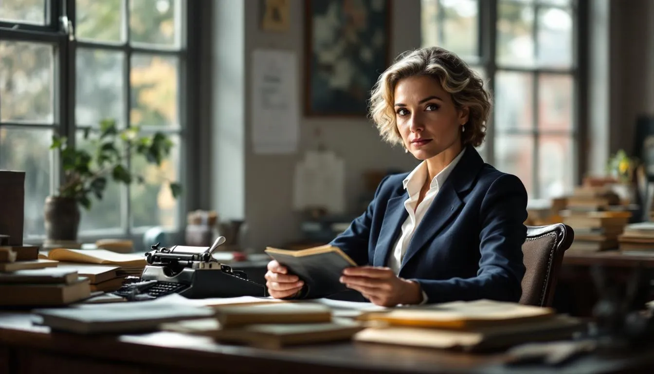 Editorial photograph representing the concept of biography