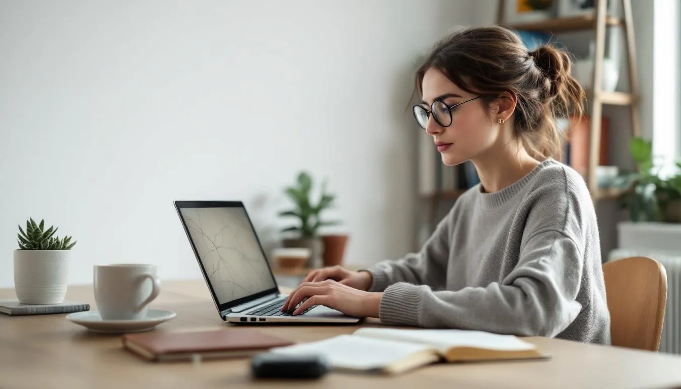 Editorial photograph representing the concept of blogging