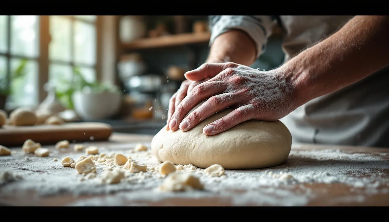 Editorial photograph representing the concept of bread making