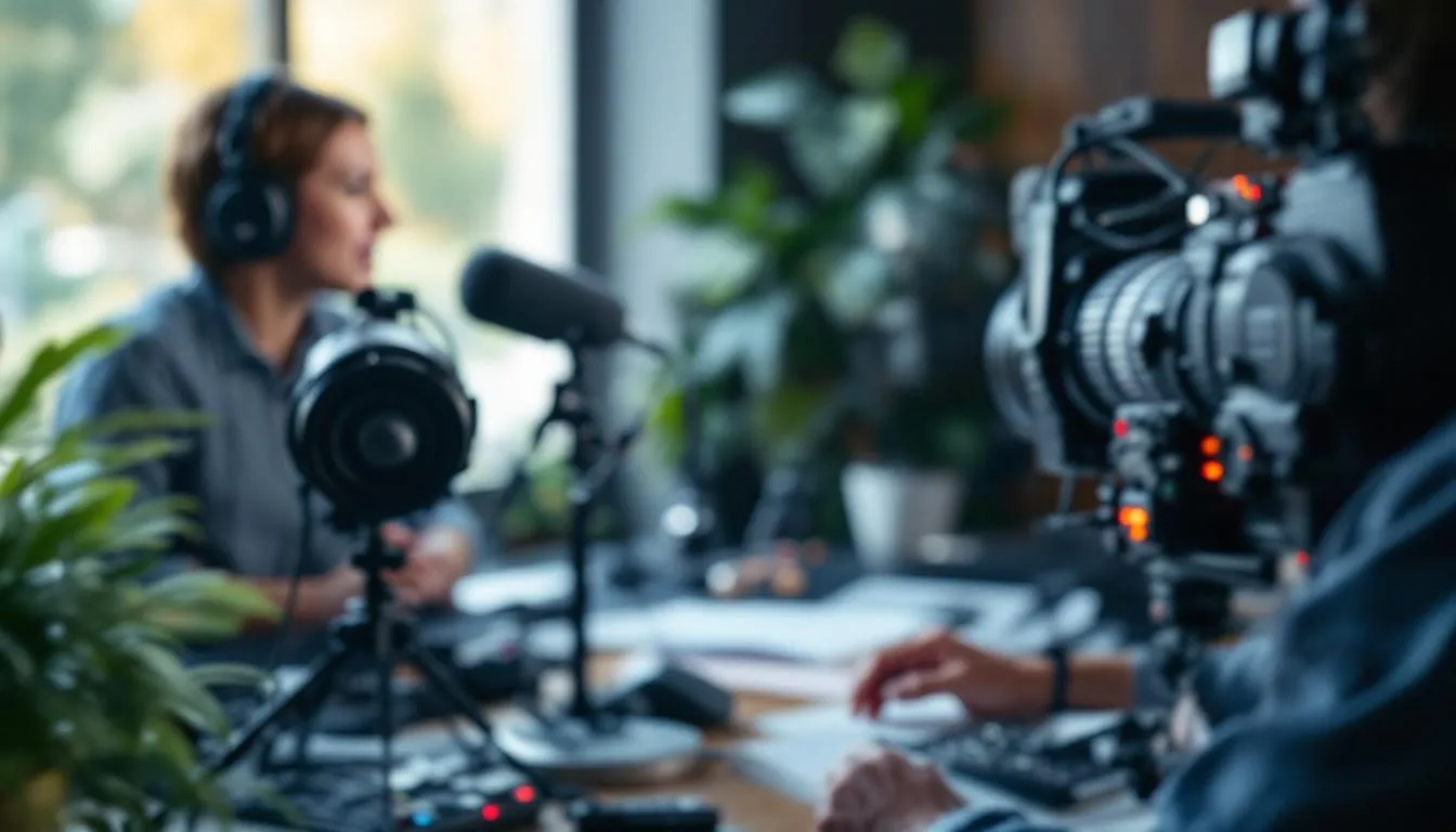 Editorial photograph representing the concept of broadcasting