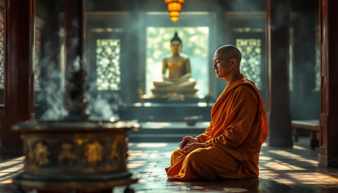 Editorial photograph representing the concept of buddhism