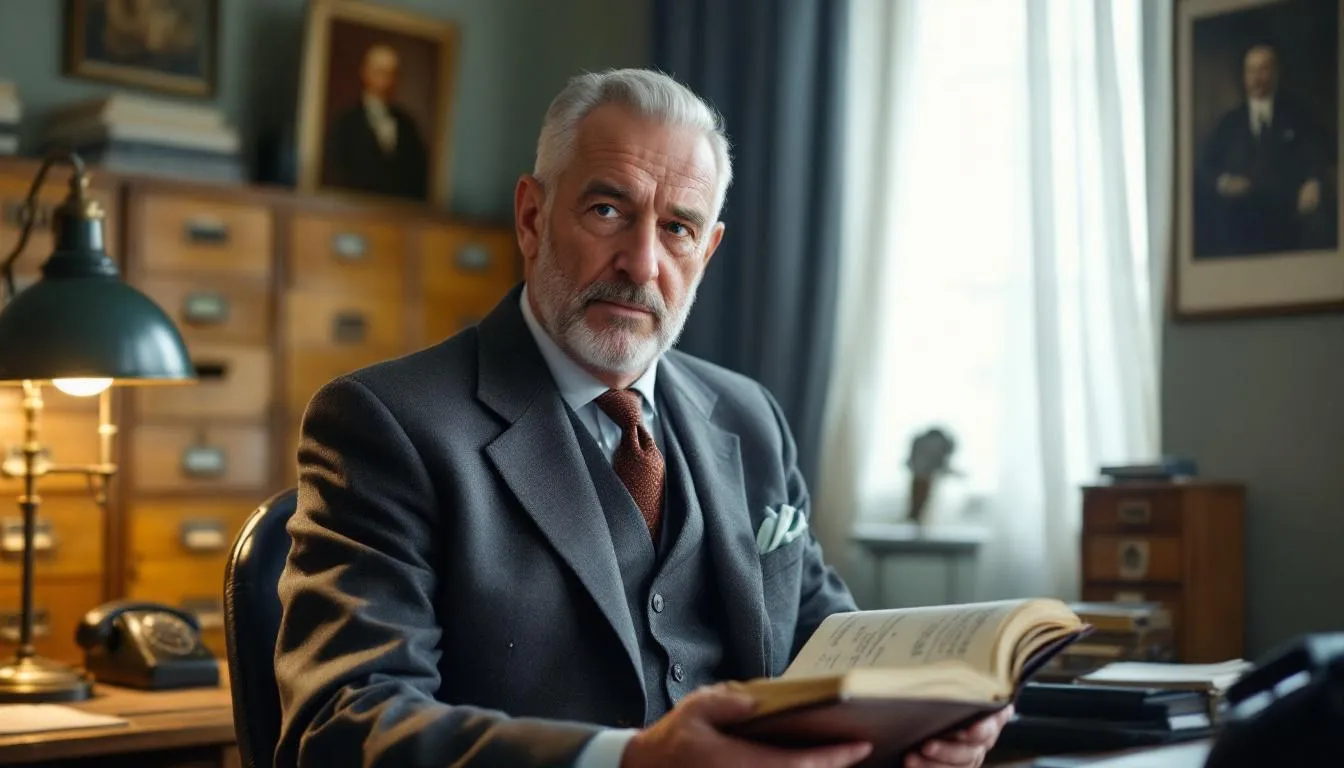 Editorial photograph representing the concept of business history