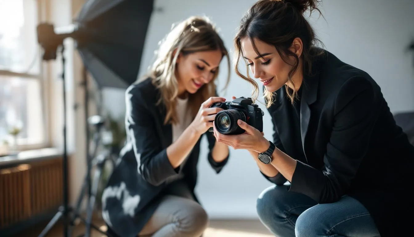 Editorial photograph representing the concept of camera operation