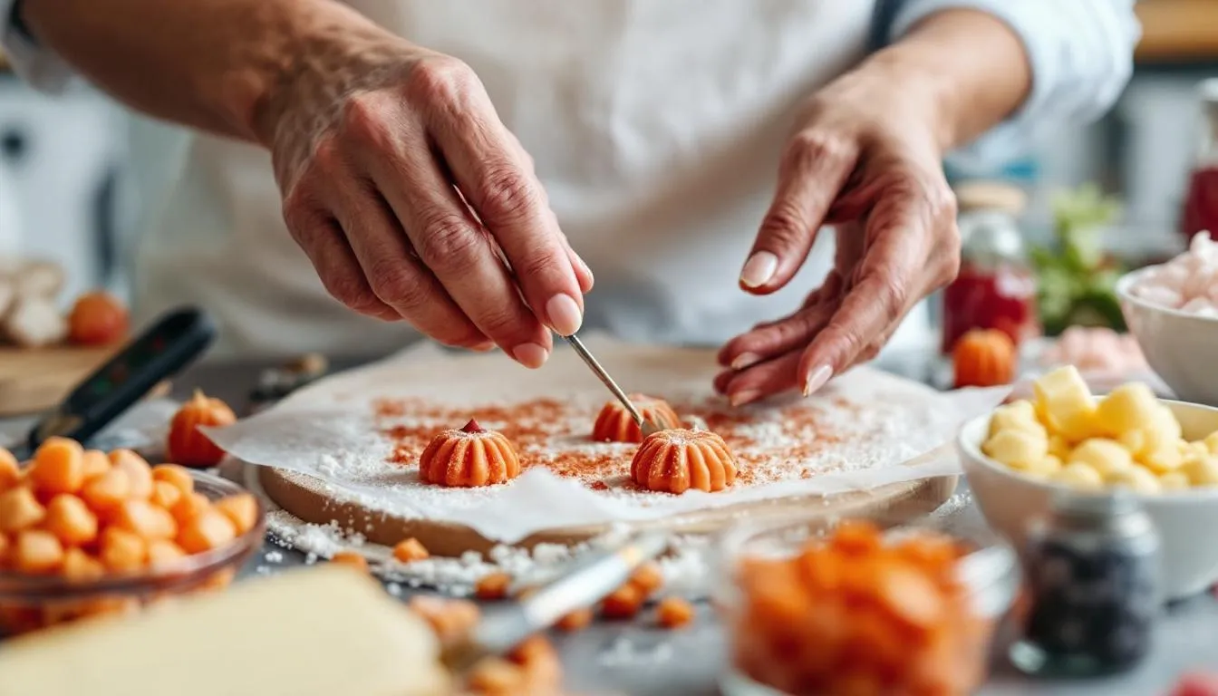 Editorial photograph representing the concept of candy making
