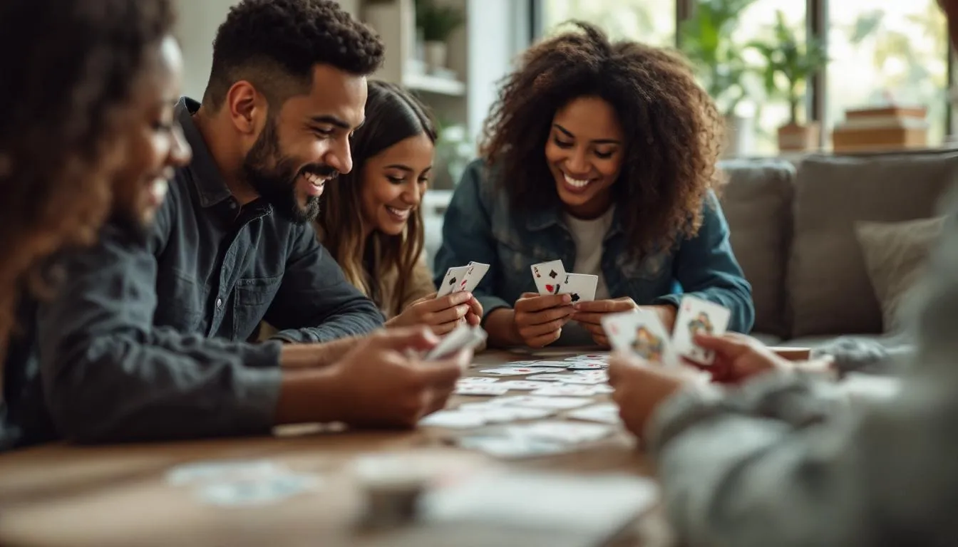 Editorial photograph representing the concept of card games