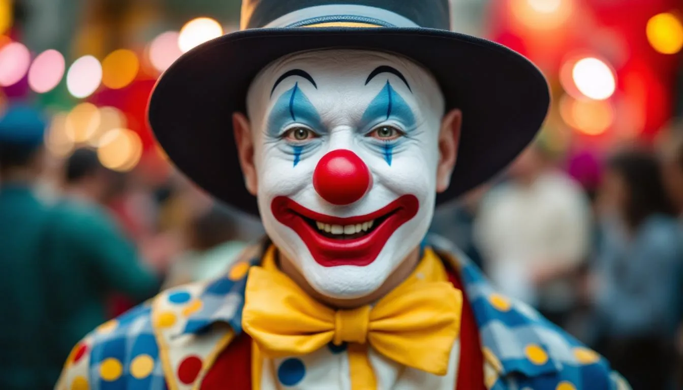 Editorial photograph representing the concept of clowning