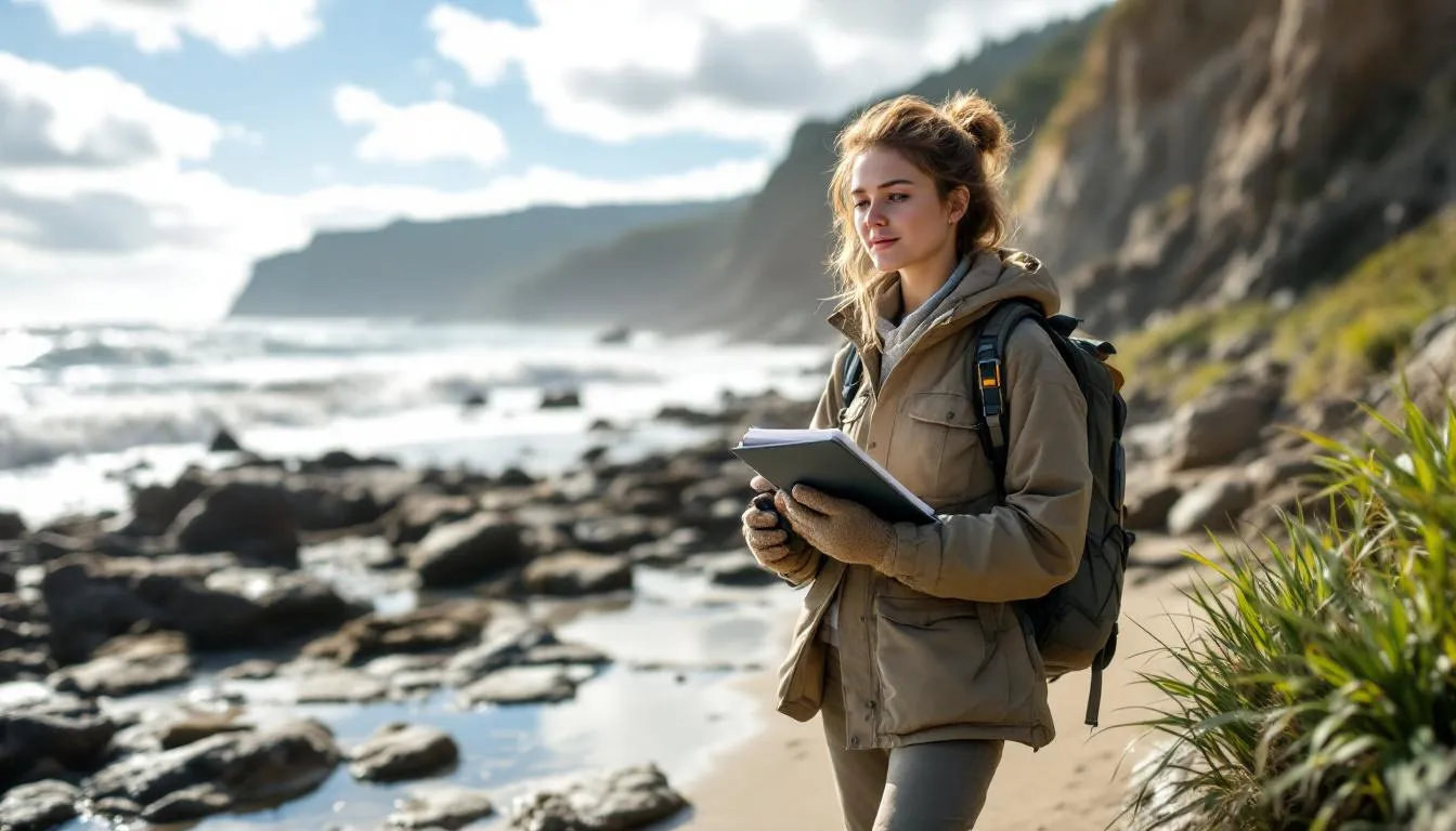 Editorial photograph representing the concept of coastal geography
