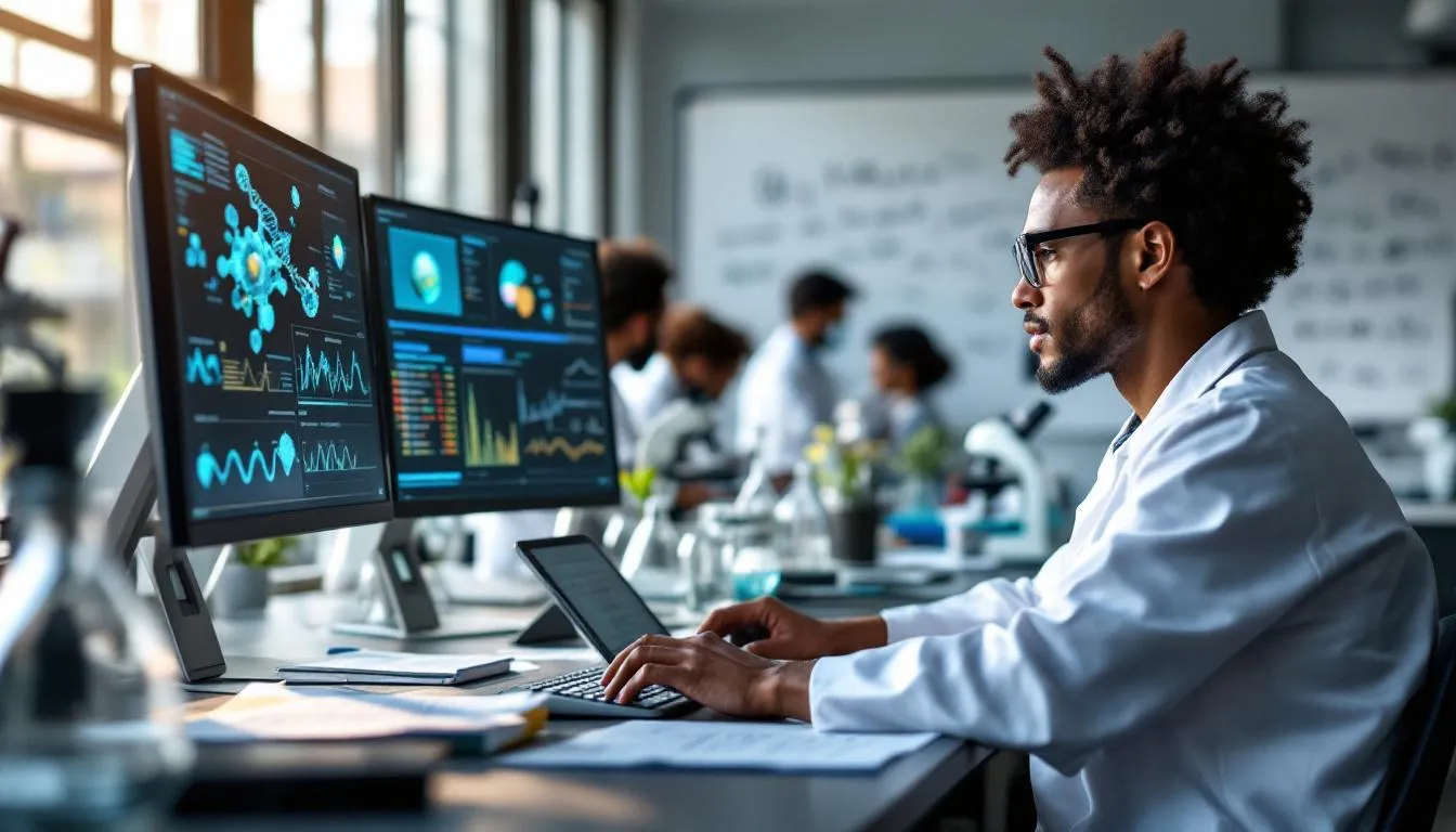 Editorial photograph representing the concept of computational biology