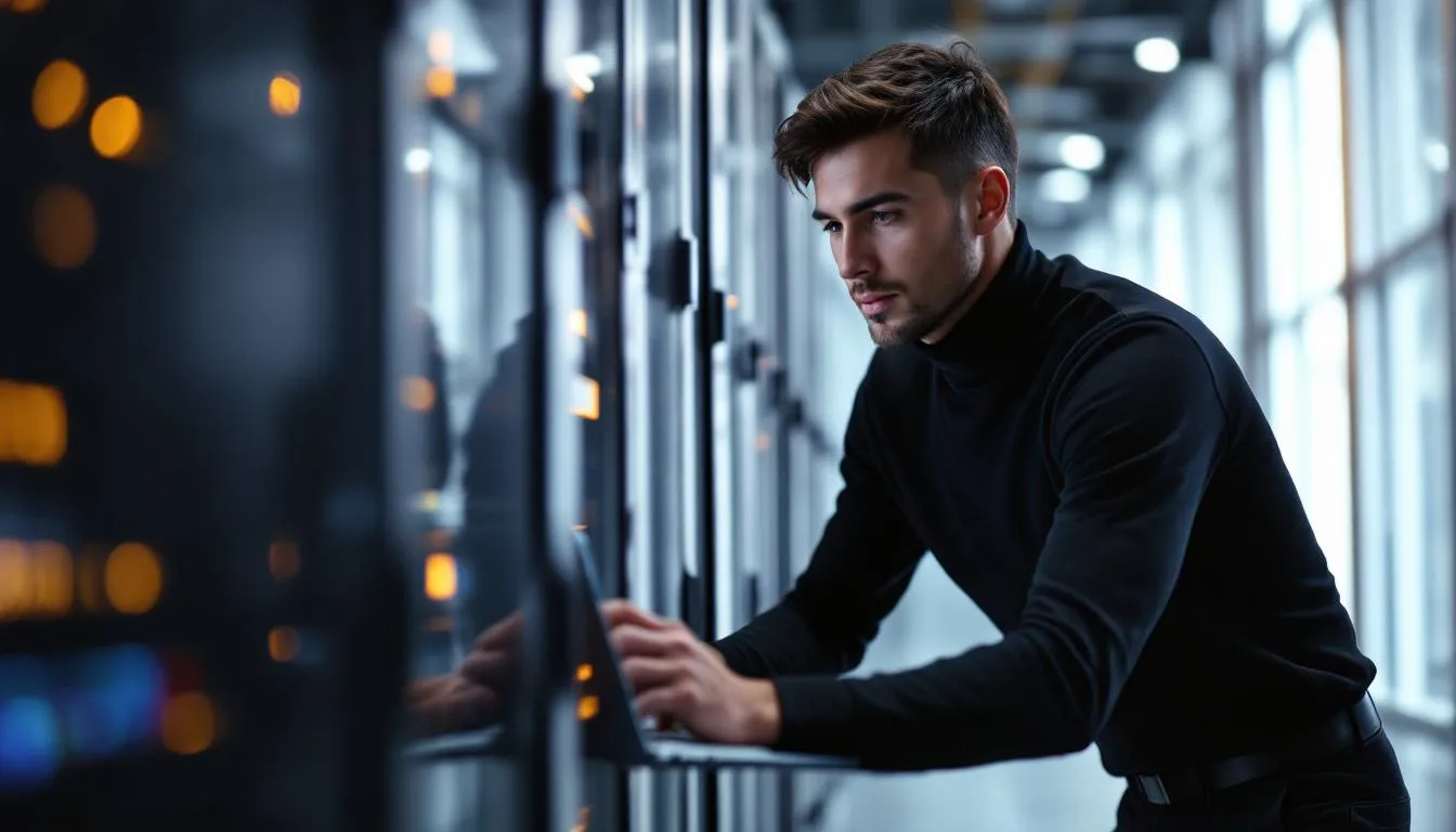 Editorial photograph representing the concept of computer architecture