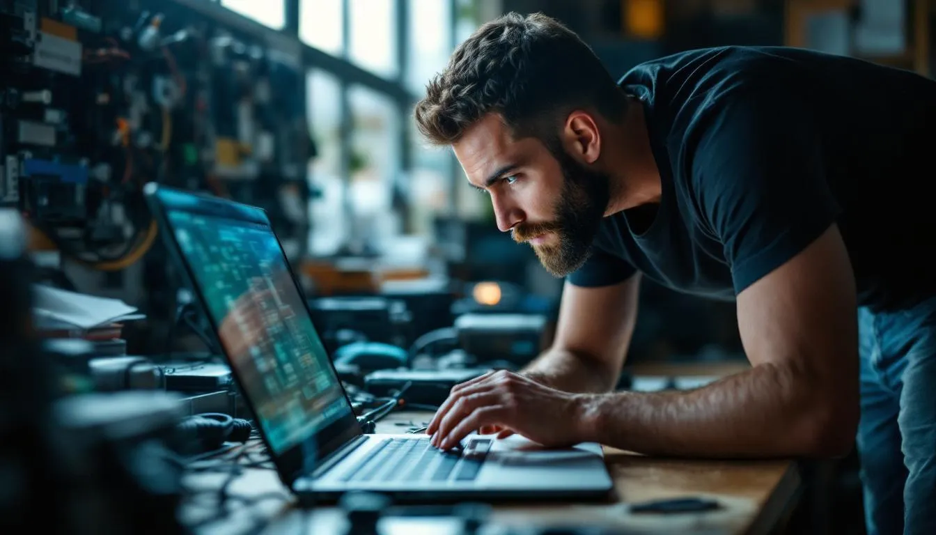 Editorial photograph representing the concept of computer repair