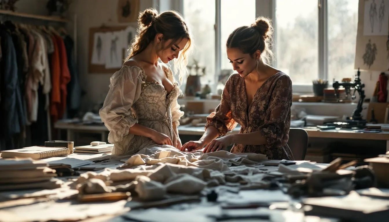 Editorial photograph representing the concept of costume design