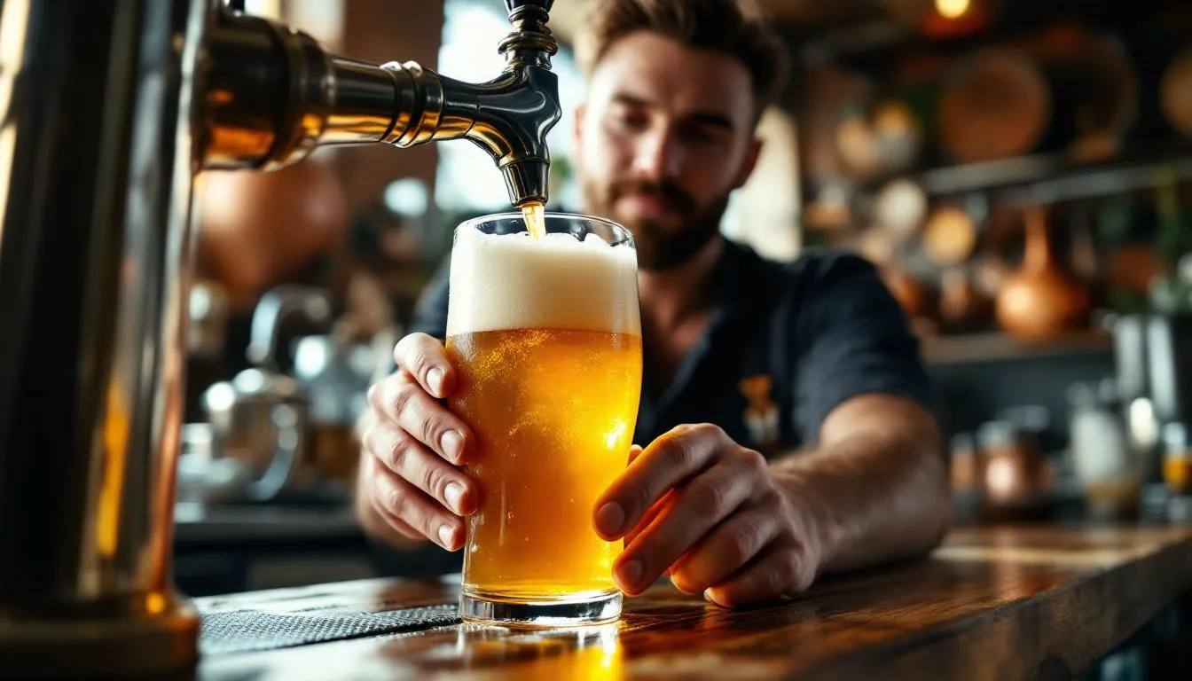 Editorial photograph representing the concept of craft beer