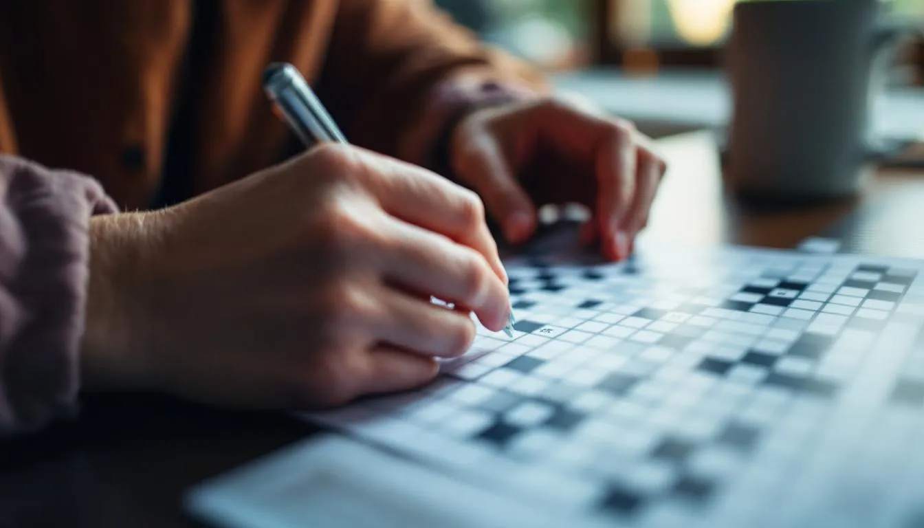 Editorial photograph representing the concept of crossword puzzles