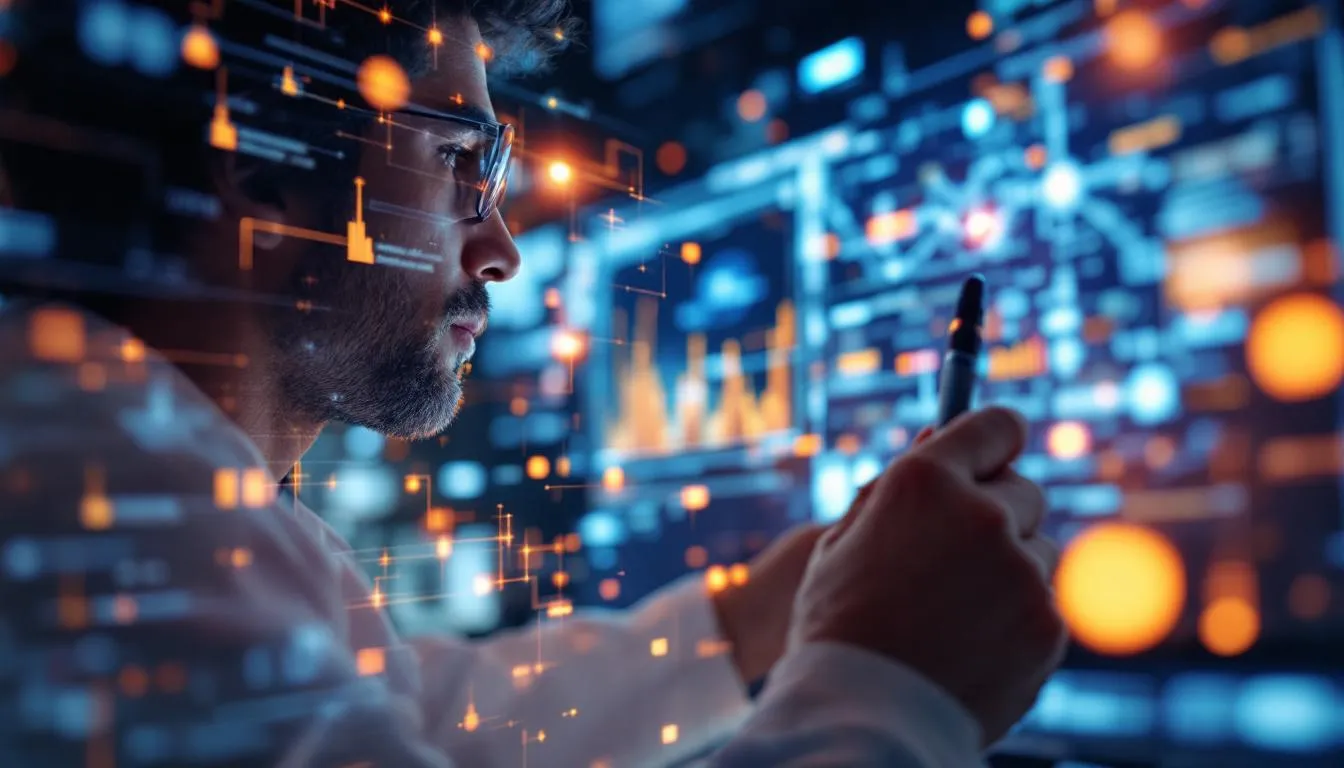 Editorial photograph representing the concept of deep learning