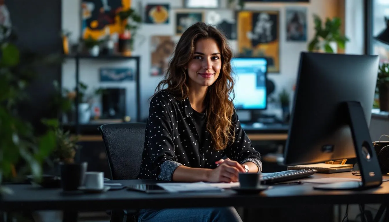 Editorial photograph representing the concept of desktop publishing