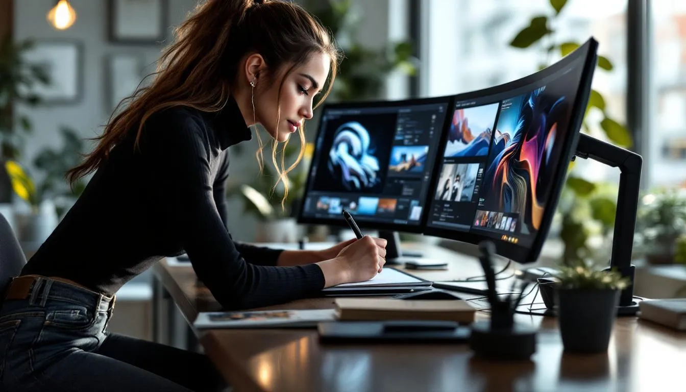 Editorial photograph representing the concept of digital art