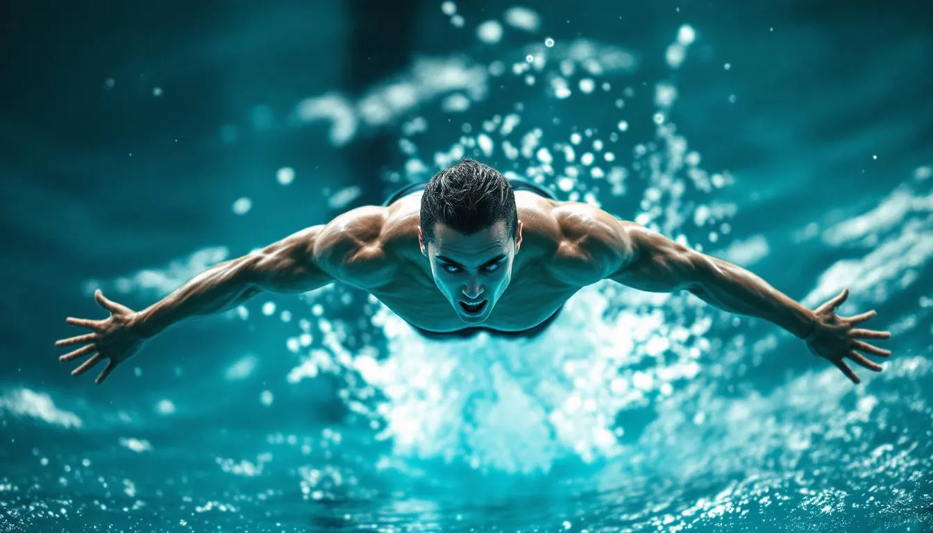 Editorial photograph representing the concept of diving