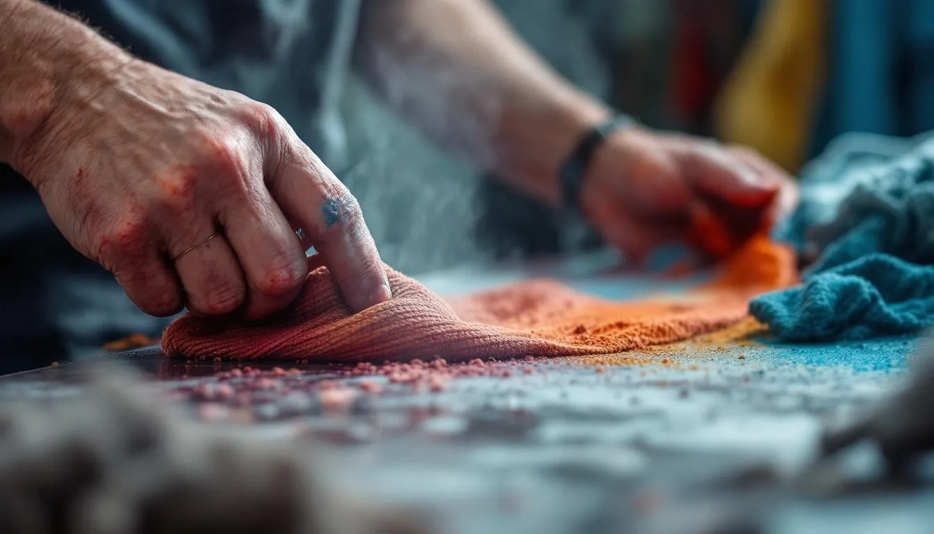 Editorial photograph representing the concept of dyeing