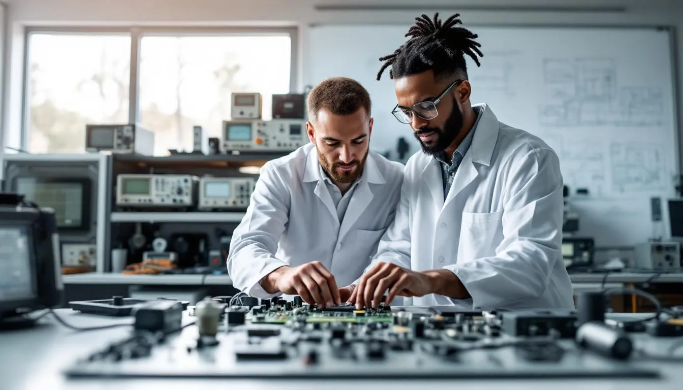 Editorial photograph representing the concept of electrical engineering