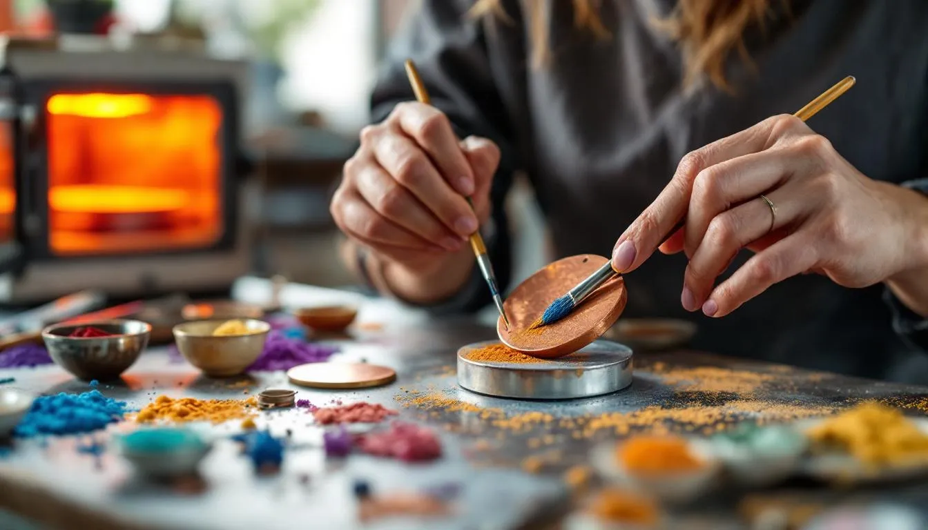 Editorial photograph representing the concept of enameling