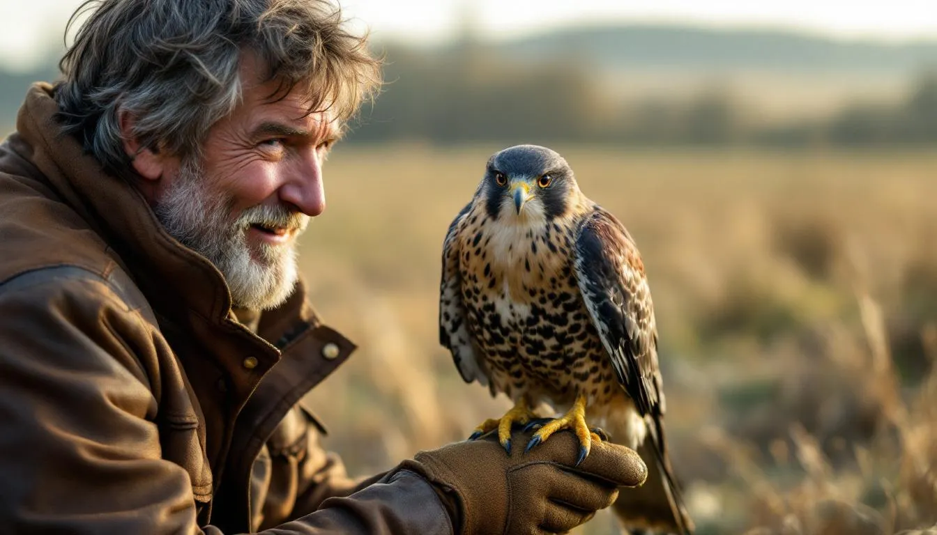 Editorial photograph representing the concept of falconry