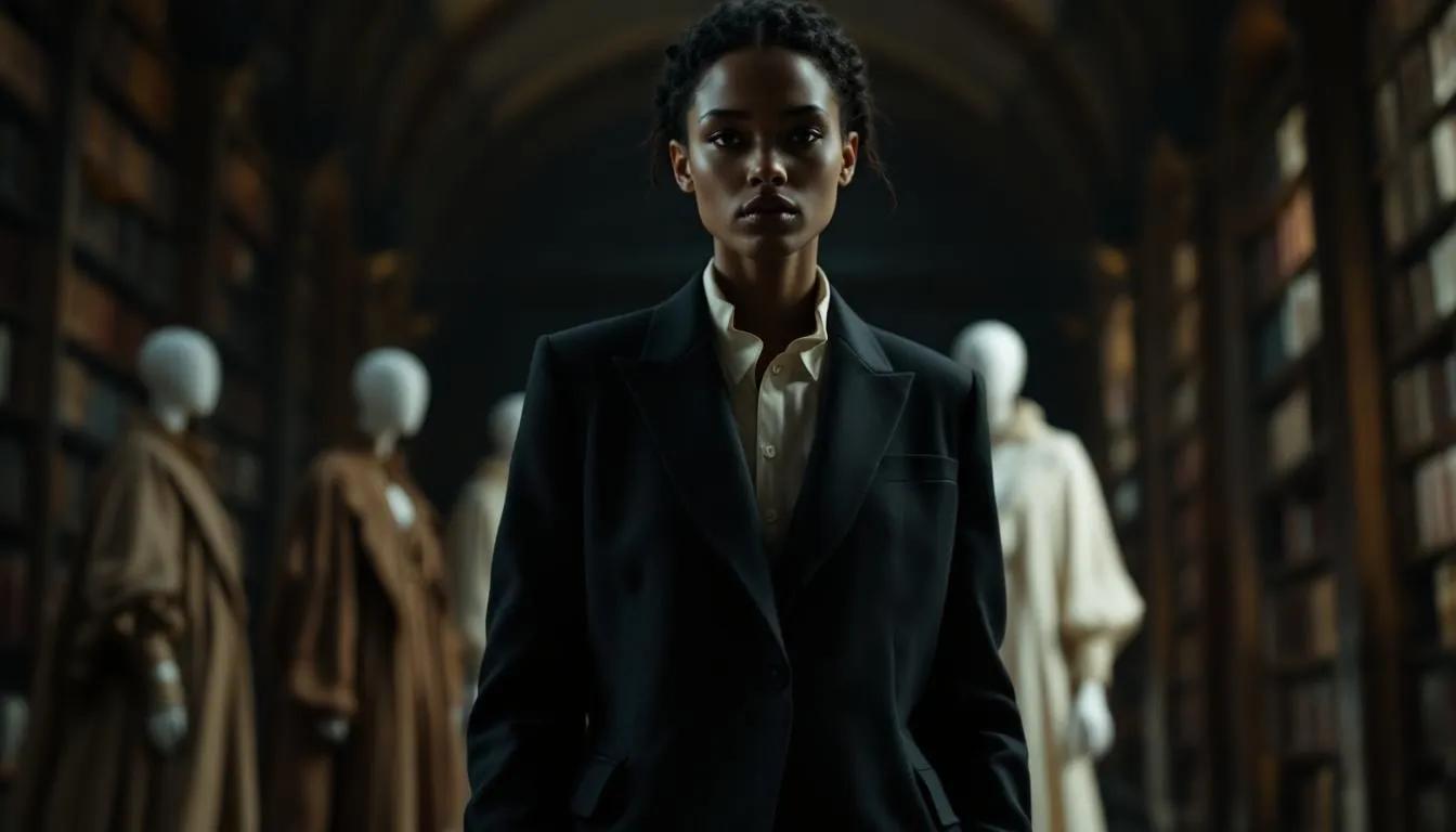 Editorial photograph representing the concept of fashion history