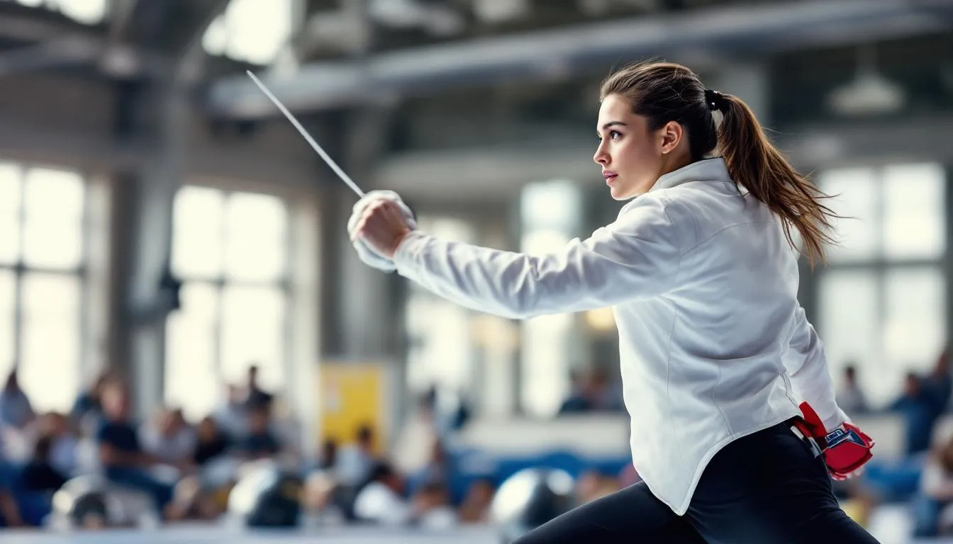 Editorial photograph representing the concept of fencing