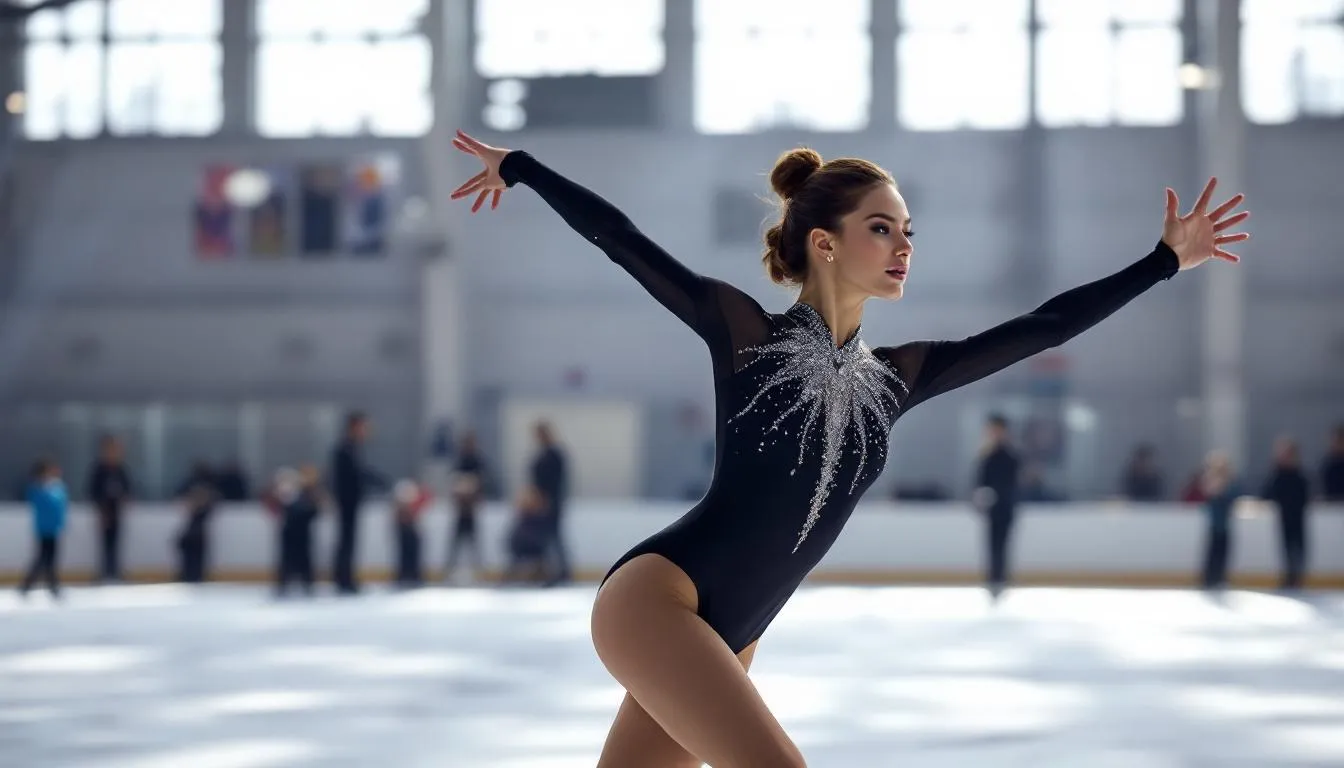 Editorial photograph representing the concept of figure skating