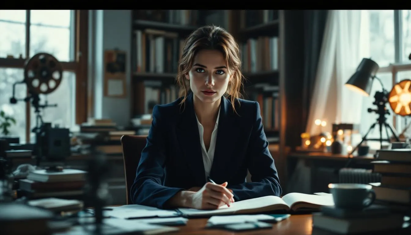 Editorial photograph representing the concept of film theory