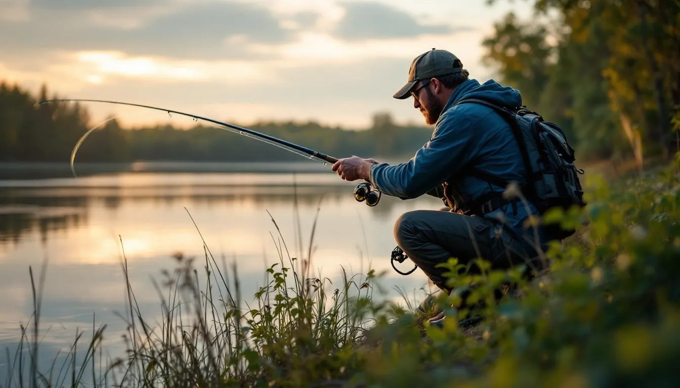Editorial photograph representing the concept of fishing