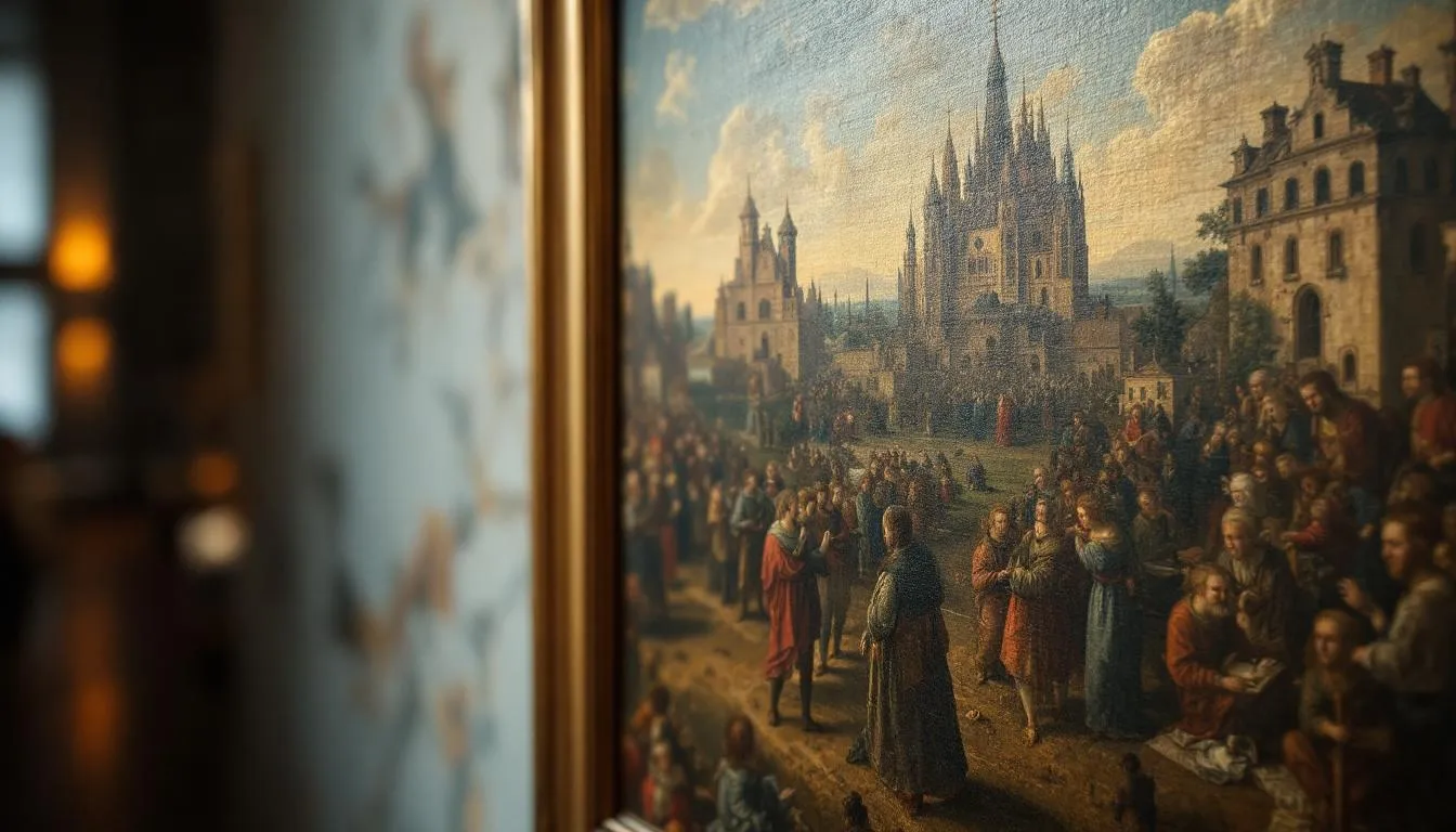 Editorial photograph representing the concept of flemish painting