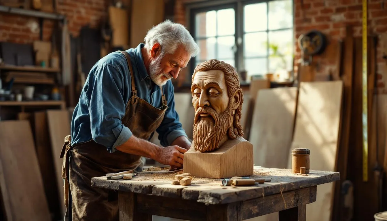 Editorial photograph representing the concept of folk art