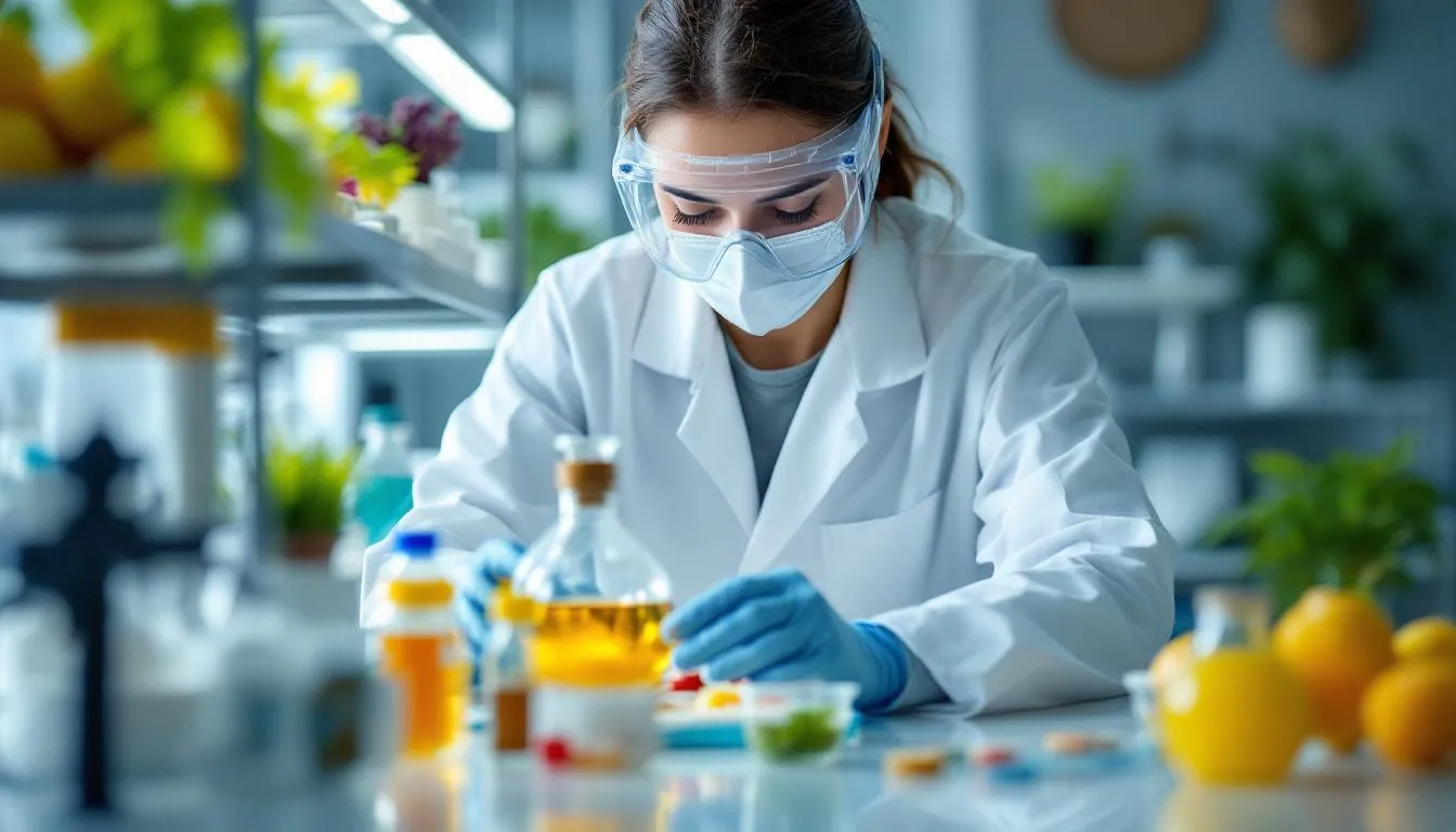 Editorial photograph representing the concept of food science