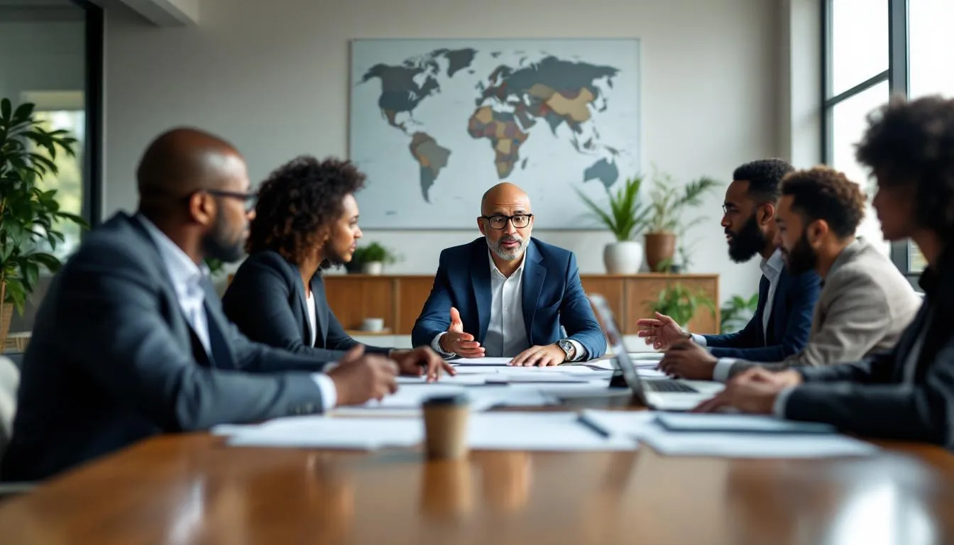 Editorial photograph representing the concept of foreign policy
