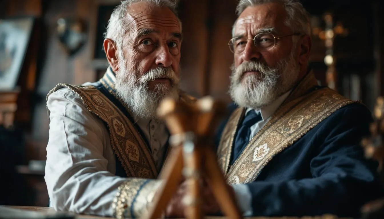 Editorial photograph representing the concept of freemasonry