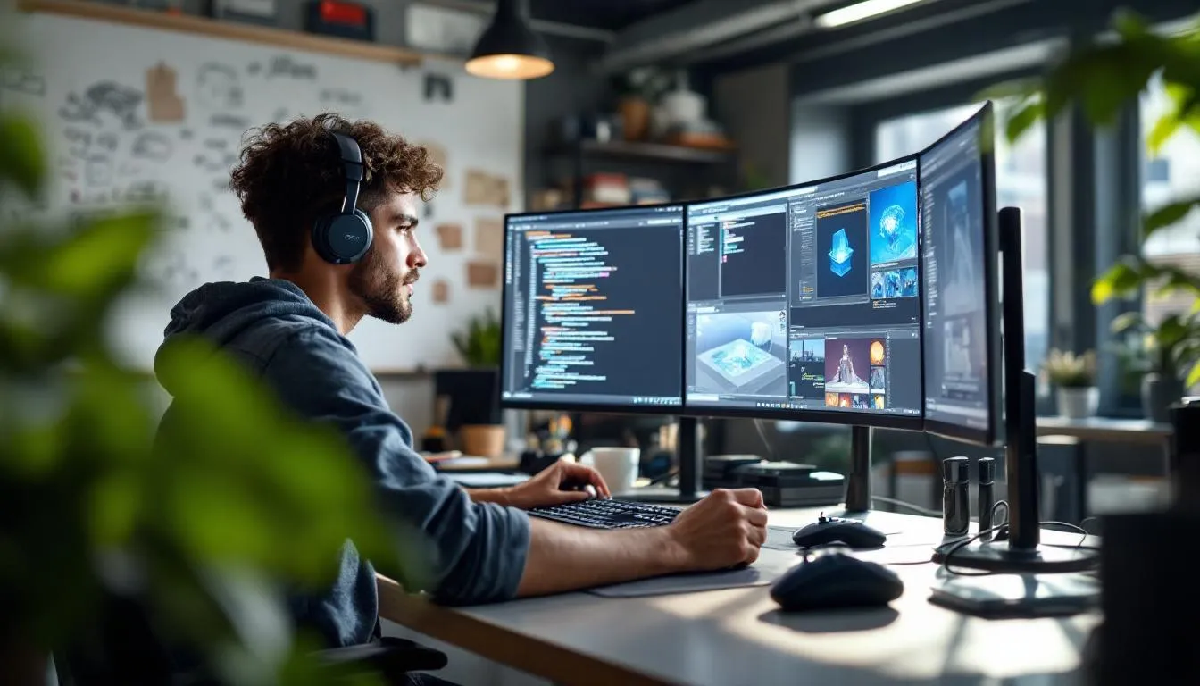 Editorial photograph representing the concept of game design