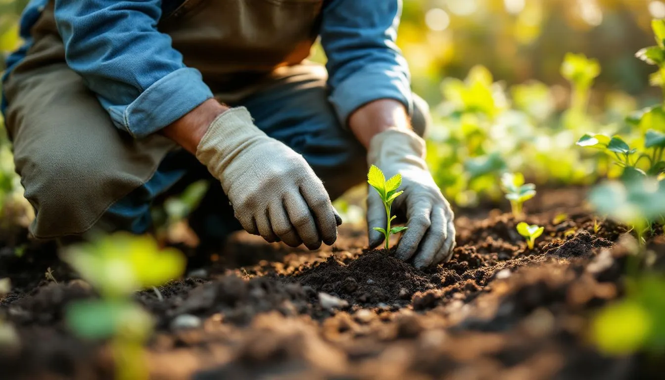 Editorial photograph representing the concept of gardening