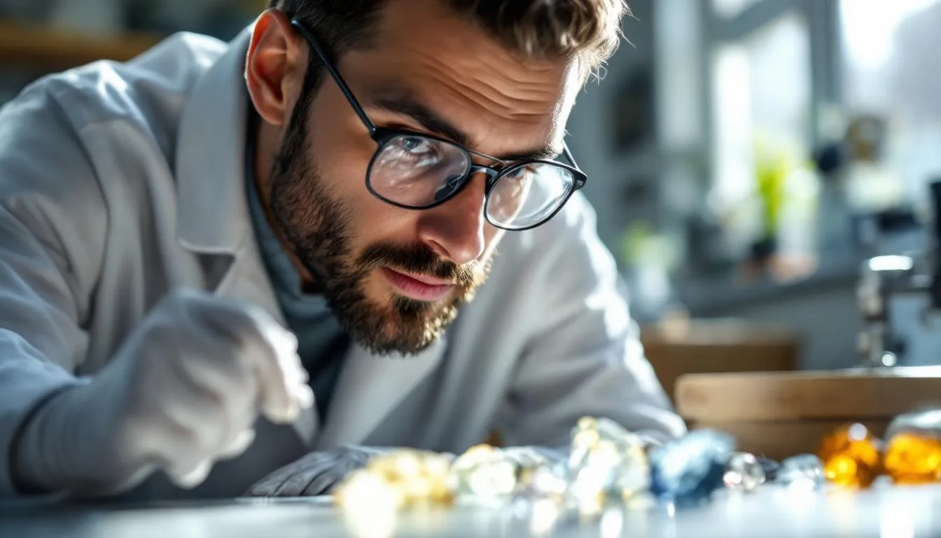Editorial photograph representing the concept of gemology