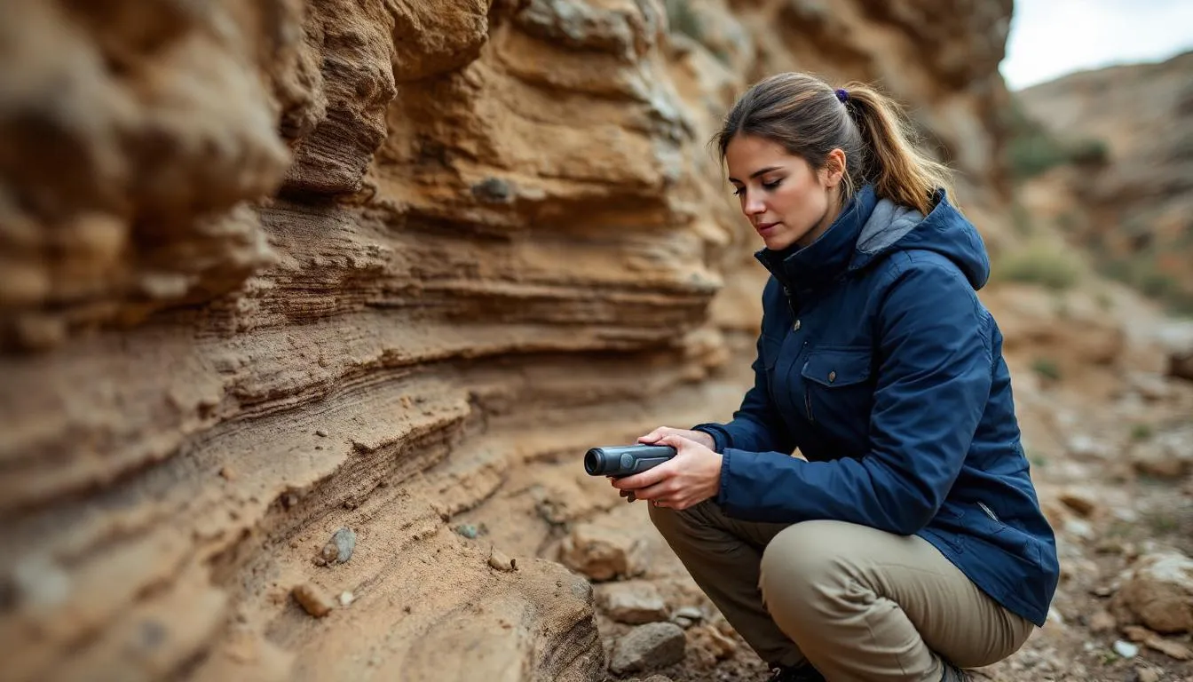 Editorial photograph representing the concept of geochronology