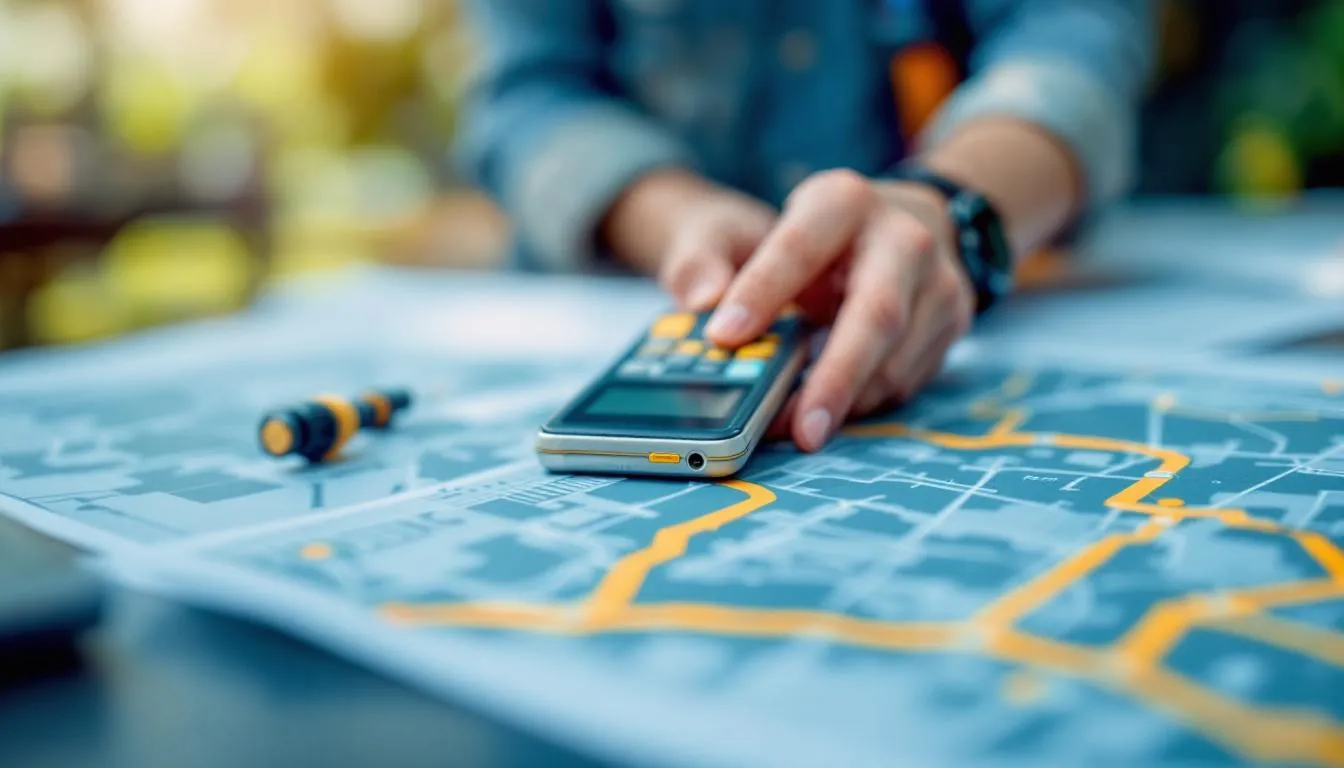 Editorial photograph representing the concept of geomatics