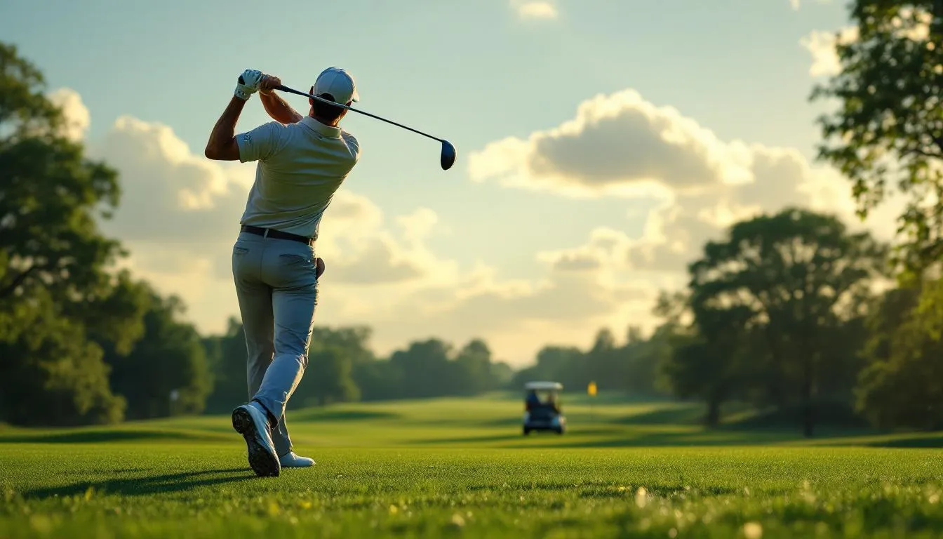 Editorial photograph representing the concept of golf